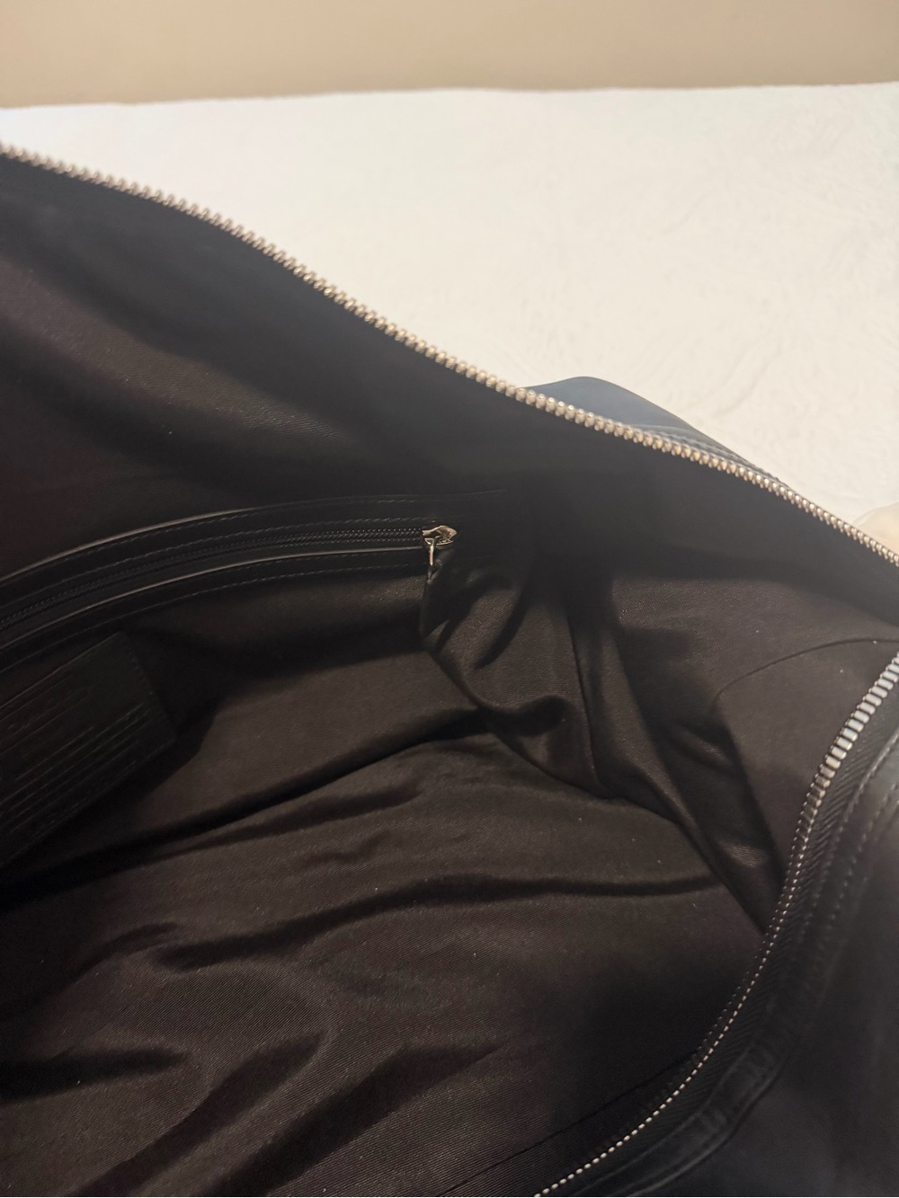 Coach Black Leather Duffel with Top Handles - Picture 6 of 9